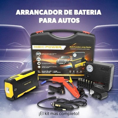 Kit Arrancador De Batería con Accesorios PowerCar™ + Compresor Inflador